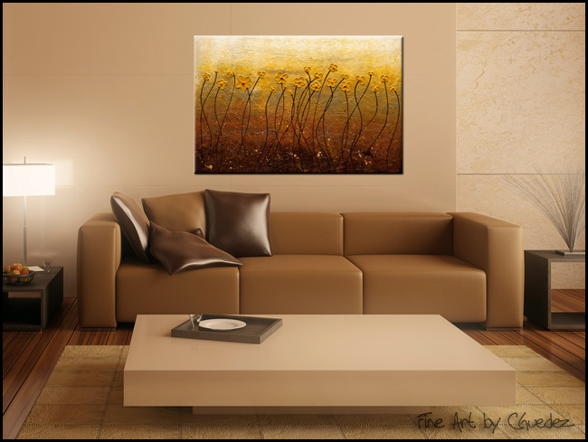 Terre de Fleurs-Modern Contemporary Abstract Art Painting Image