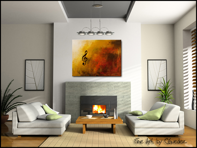 G Symphony-Modern Contemporary Abstract Art Painting Image