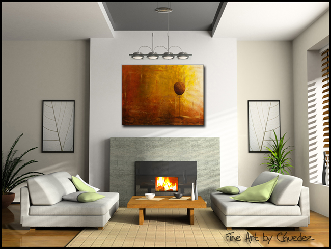 Otoño-Modern Contemporary Abstract Art Painting Image