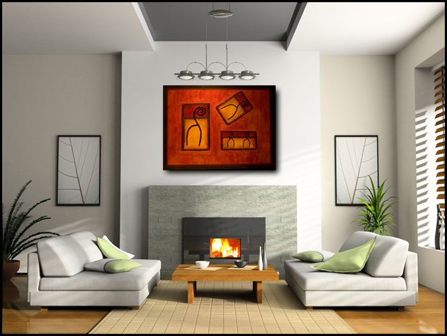 El Deseo-Modern Contemporary Abstract Art Painting Image