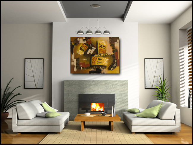 Momento-Modern Contemporary Abstract Art Painting Image