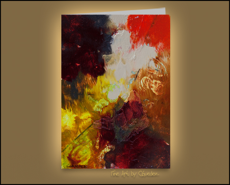 Greeting Card of an Original Abstract Painting