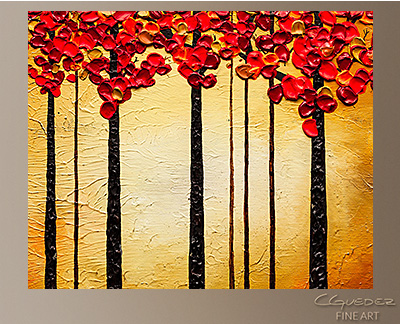 Abstract Art Painting - Into the Light - - Landscape Wall Art Paintings ...